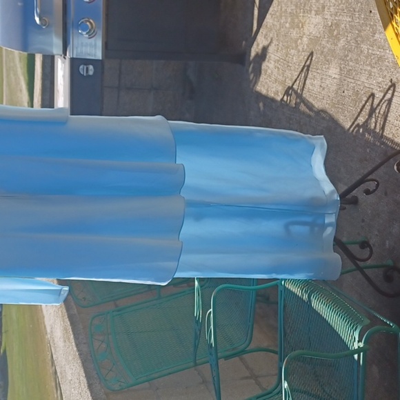 Vintage Glatter & Sims Fashions Inc. Women’s Formal Dress, powder blue, 20" ptp - Picture 7 of 7